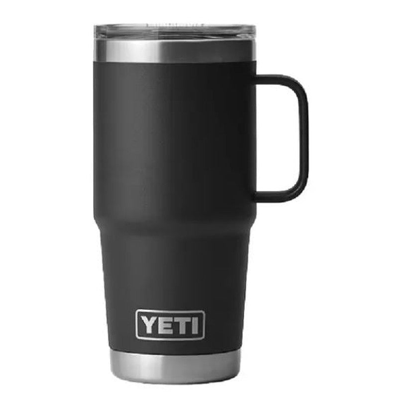 JWMI YETI RAMBLER 20 OZ TRAVEL MUG WITH STRONGHOLD LID - BLACK