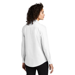 JWMI Mercer+Mettle™ Women’s Long Sleeve Stretch Woven Shirt - WHITE