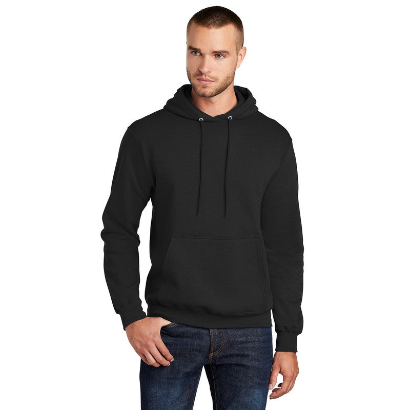 STRAYER Port & Company® Core Fleece Pullover Hooded Sweatshirt-Black