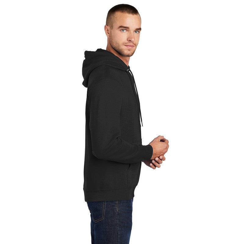 STRAYER Port & Company® Core Fleece Pullover Hooded Sweatshirt-Black
