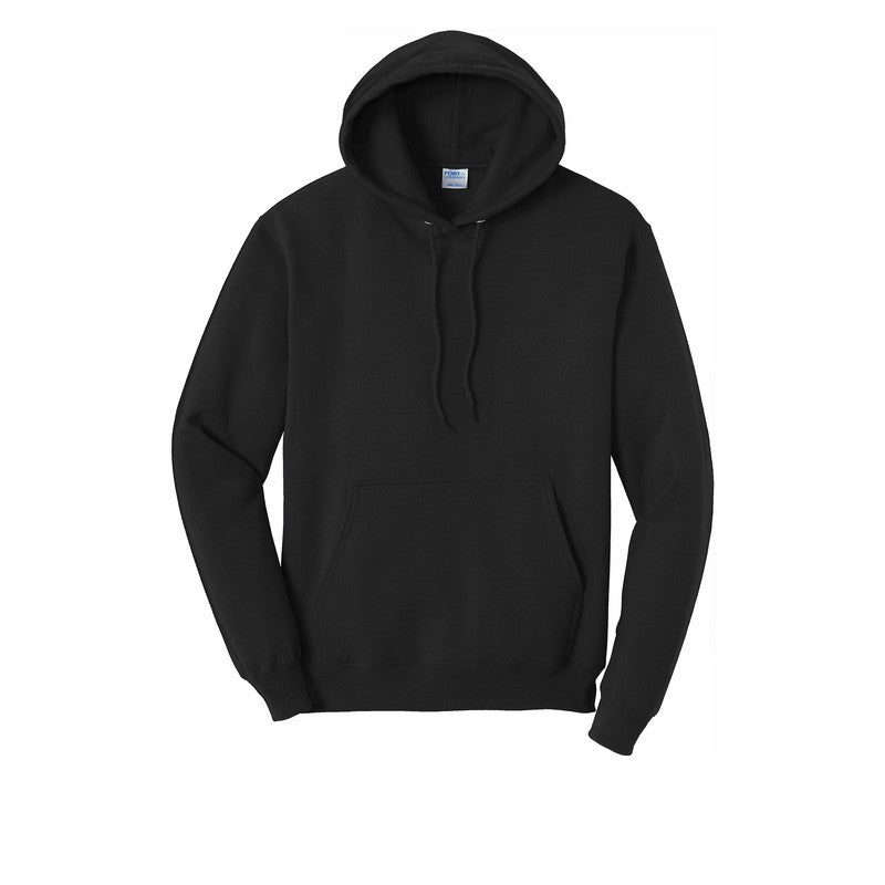STRAYER Port & Company® Core Fleece Pullover Hooded Sweatshirt-Black