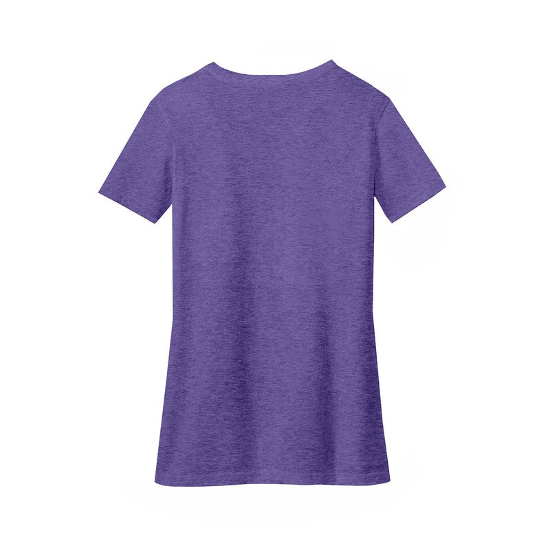 STRAYER District ® Women’s Perfect Blend ® V-Neck Tee-Heathered Purple
