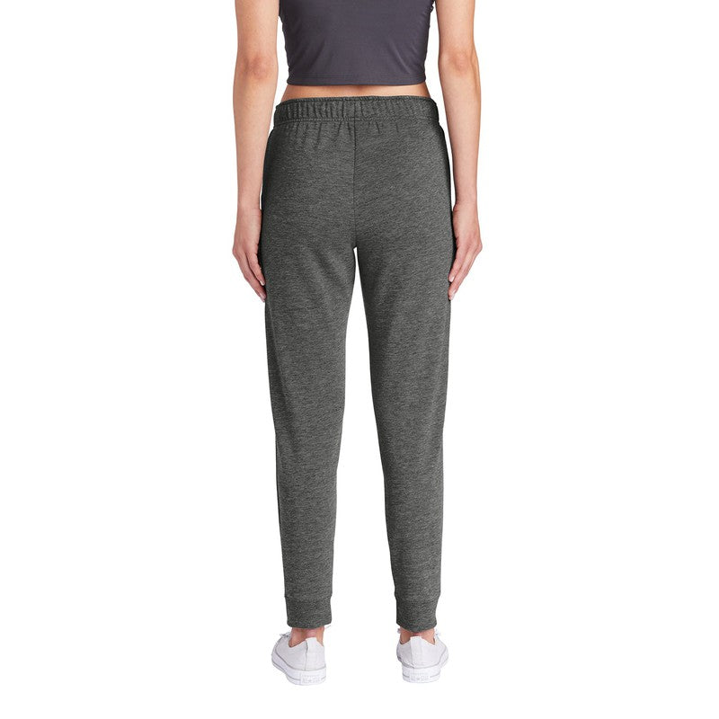 STRAYER Sport-Tek ® Ladies PosiCharge ® Tri-Blend Wicking Fleece Jogger-Dark Grey Heather