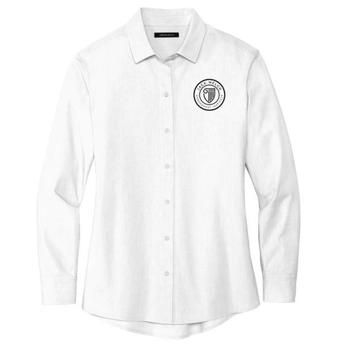 JWMI Mercer+Mettle™ Women’s Long Sleeve Stretch Woven Shirt - WHITE