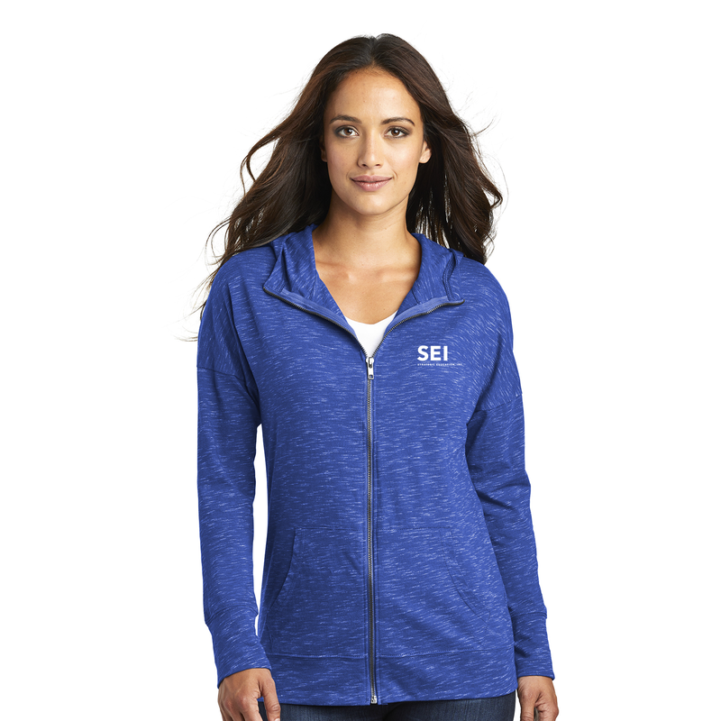 SEI - District Women’s Medal Full-Zip Hoodie - Deep Royal